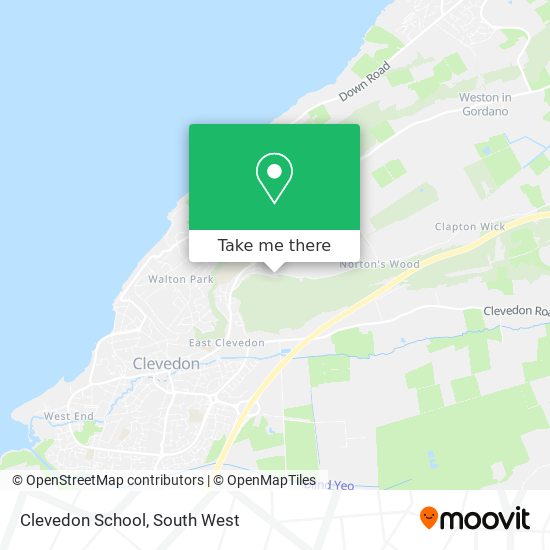 Clevedon School map