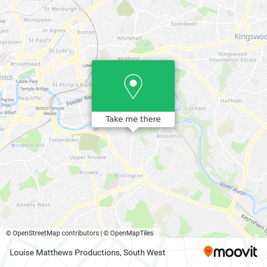 Louise Matthews Productions map
