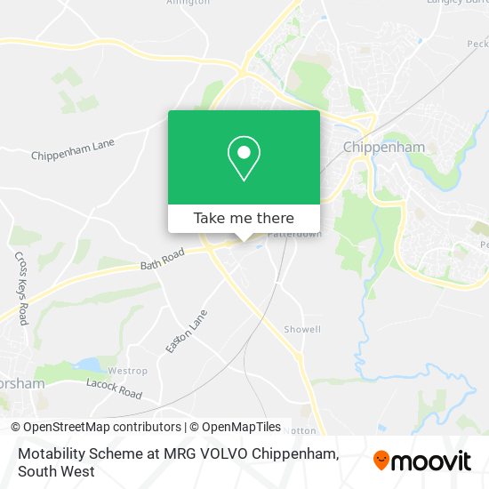 Motability Scheme at MRG VOLVO Chippenham map