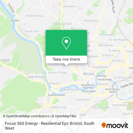 Focus 360 Energy - Residential Epc Bristol map