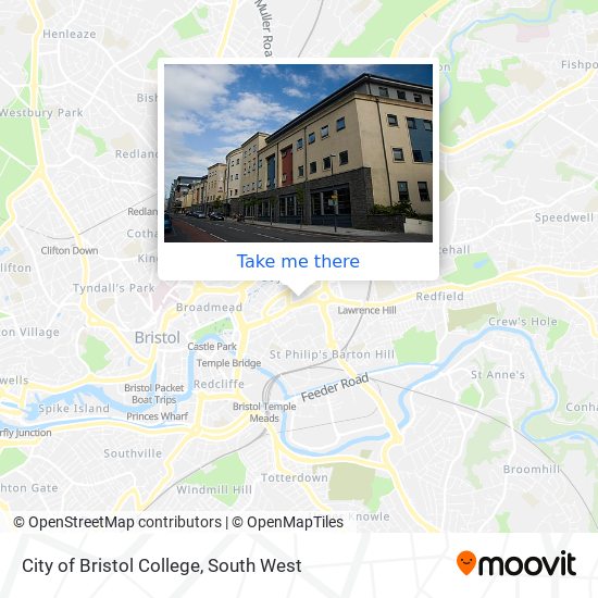 City of Bristol College map