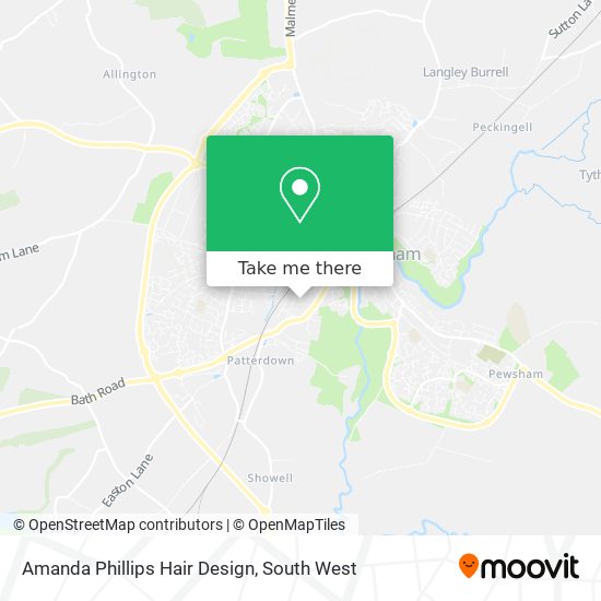 Amanda Phillips Hair Design map