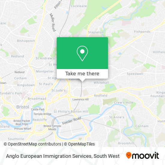 Anglo European Immigration Services map