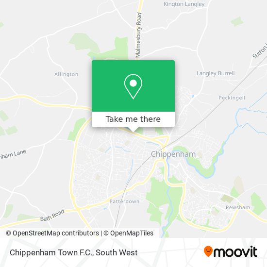 Chippenham Town F.C. map