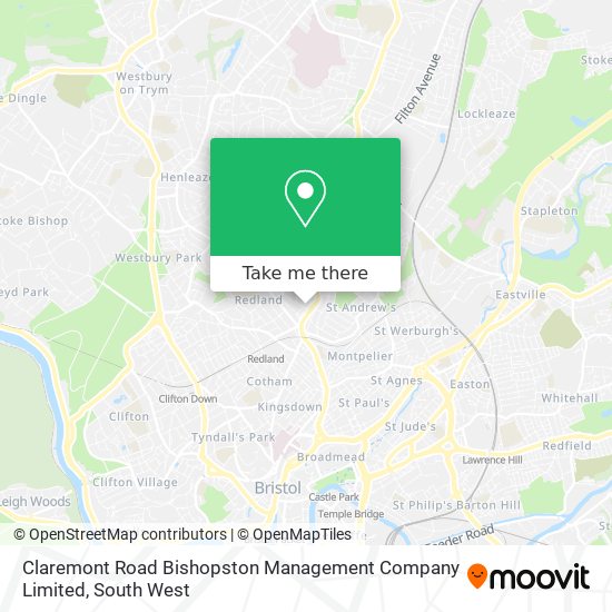 Claremont Road Bishopston Management Company Limited map