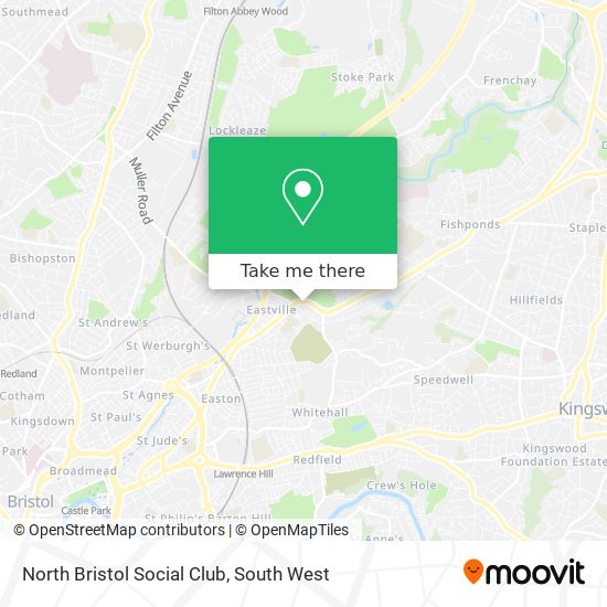 North Bristol Social Club map