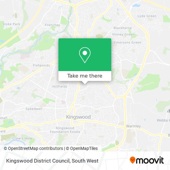 Kingswood District Council map