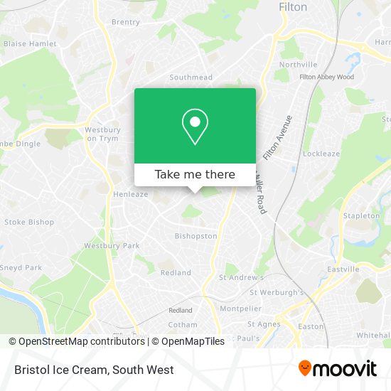 Bristol Ice Cream map