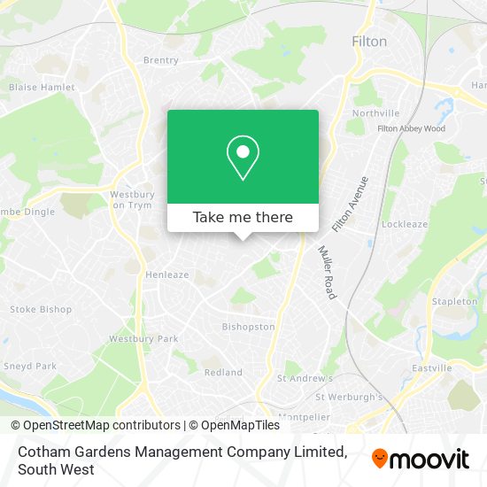 Cotham Gardens Management Company Limited map