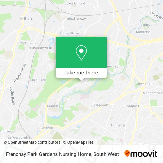Frenchay Park Gardens Nursing Home map