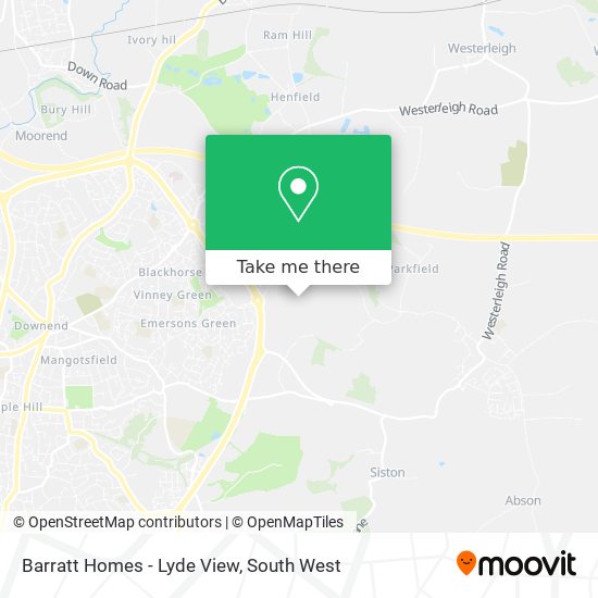 Barratt Homes - Lyde View map