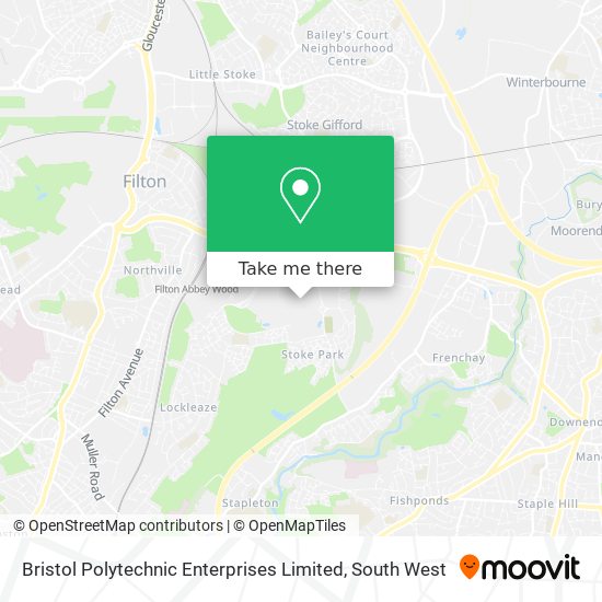 Bristol Polytechnic Enterprises Limited map