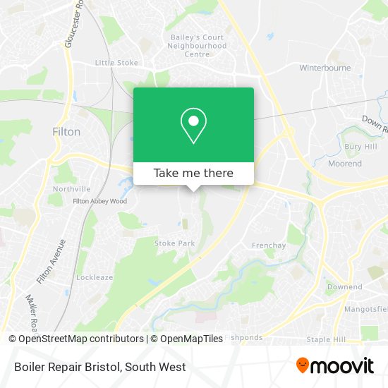 Boiler Repair Bristol map