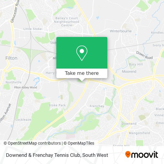 Downend & Frenchay Tennis Club map