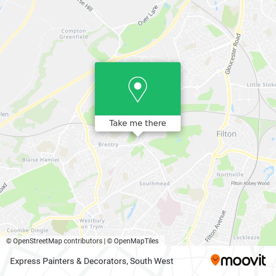 Express Painters & Decorators map
