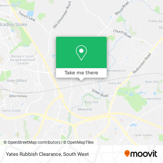 Yates Rubbish Clearance map