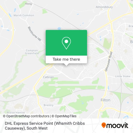 DHL Express Service Point (Whsmith Cribbs Causeway) map