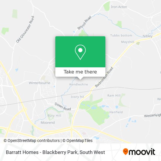 Barratt Homes - Blackberry Park map