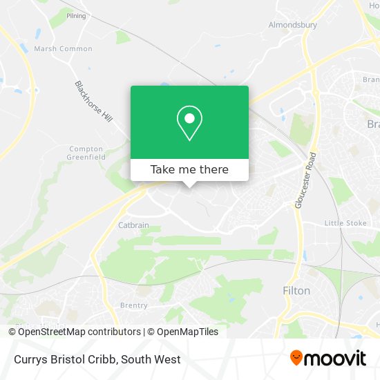 Currys Bristol Cribb map