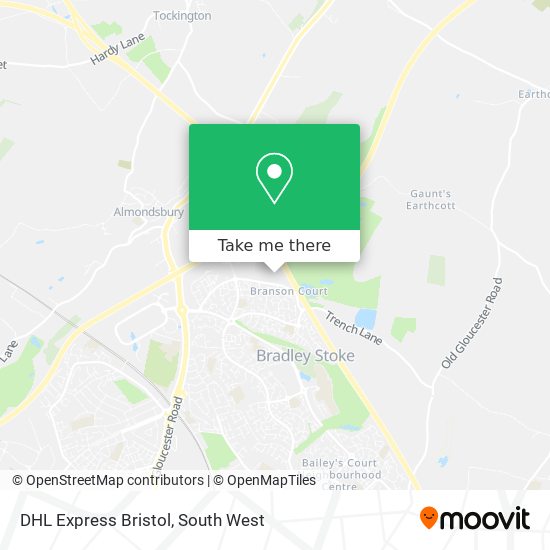DHL Express Bristol map