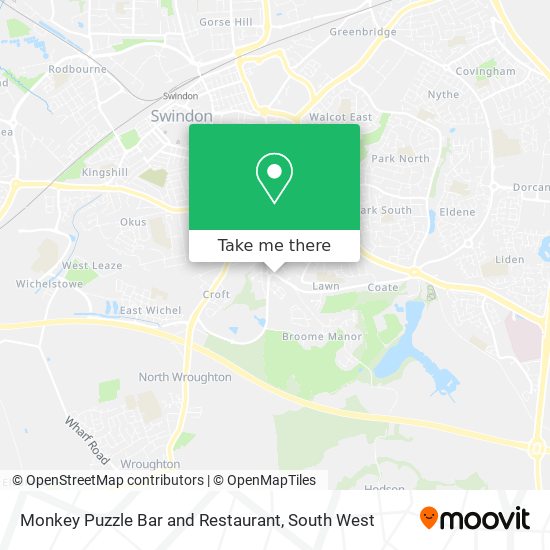 Monkey Puzzle Bar and Restaurant map