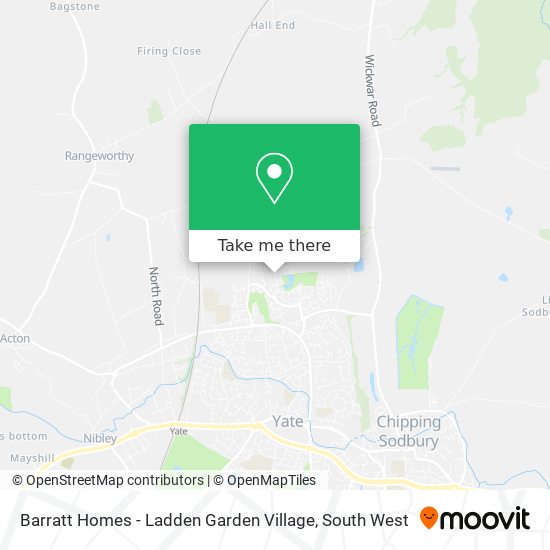 Barratt Homes - Ladden Garden Village map