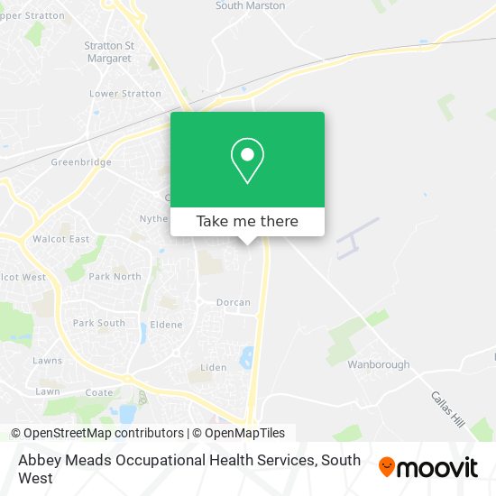 Abbey Meads Occupational Health Services map