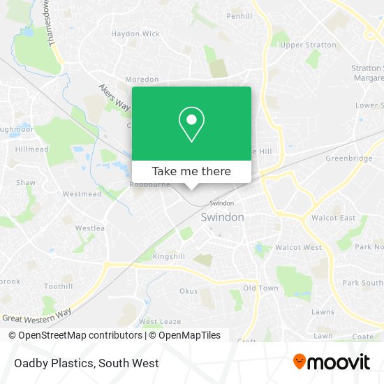 Oadby Plastics map