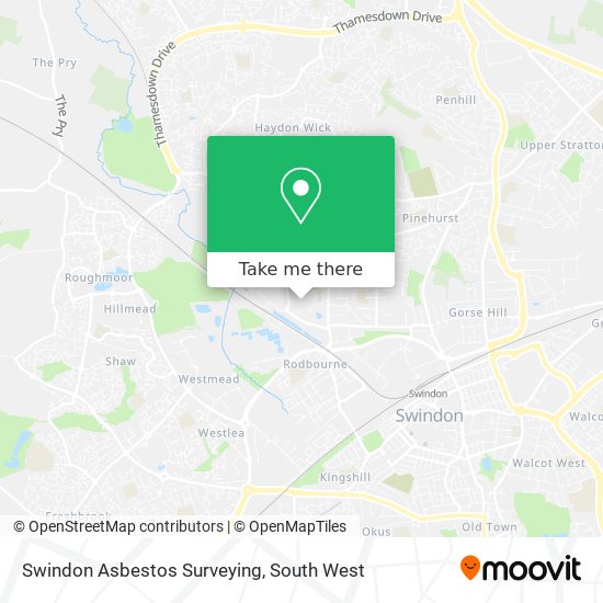 Swindon Asbestos Surveying map