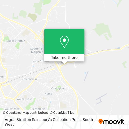 Argos Stratton Sainsbury's Collection Point map