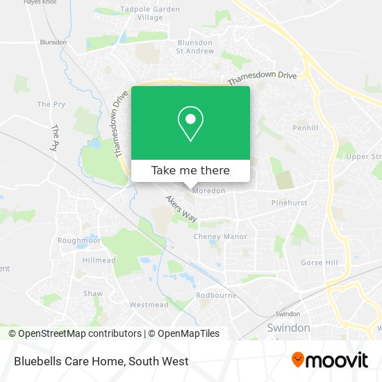 Bluebells Care Home map