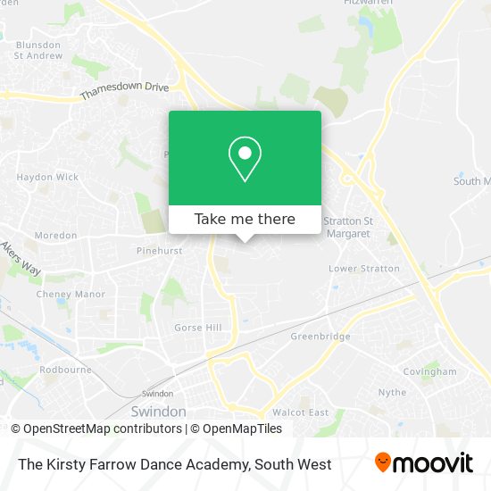 The Kirsty Farrow Dance Academy map