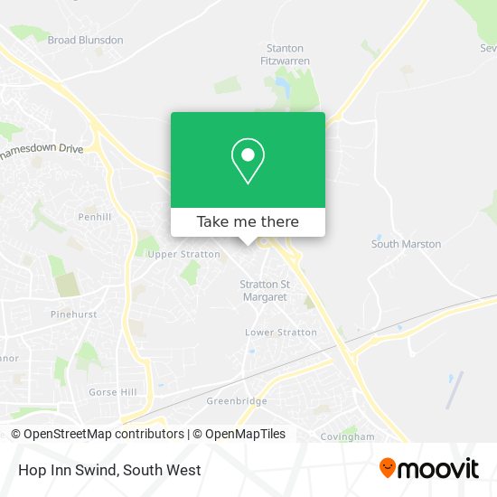 Hop Inn Swind map