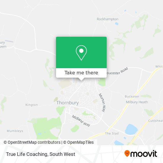 True Life Coaching map