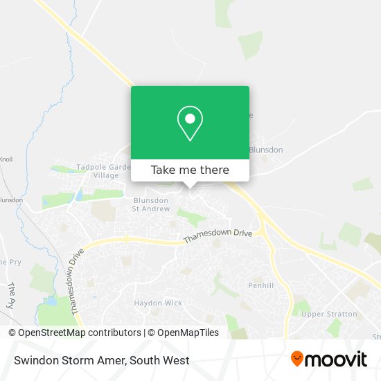 Swindon Storm Amer map