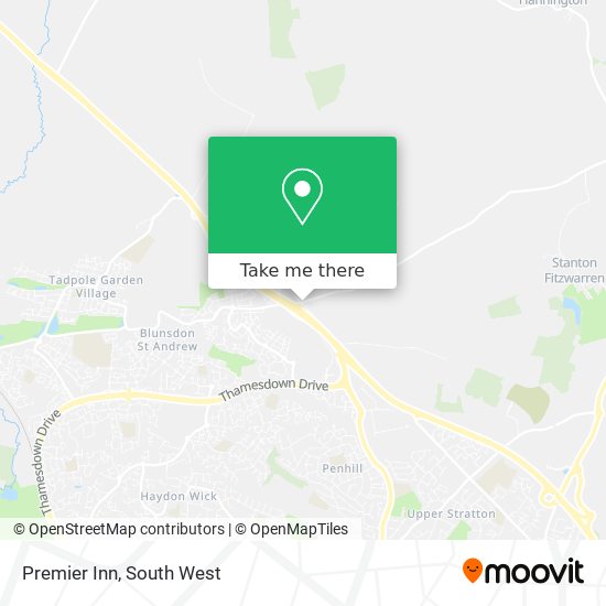 Premier Inn map