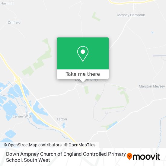 Down Ampney Church of England Controlled Primary School map