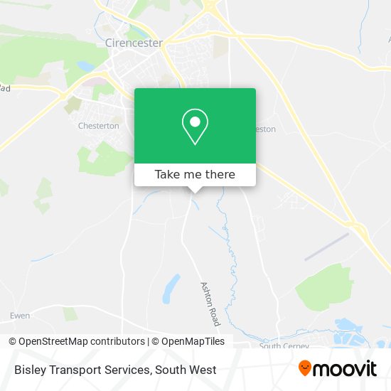 Bisley Transport Services map