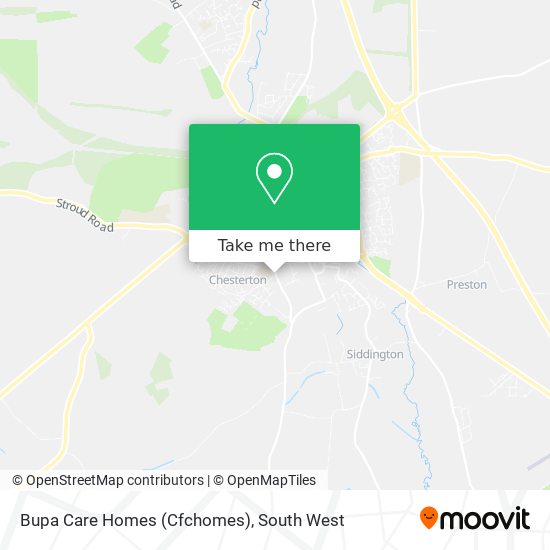 Bupa Care Homes (Cfchomes) map