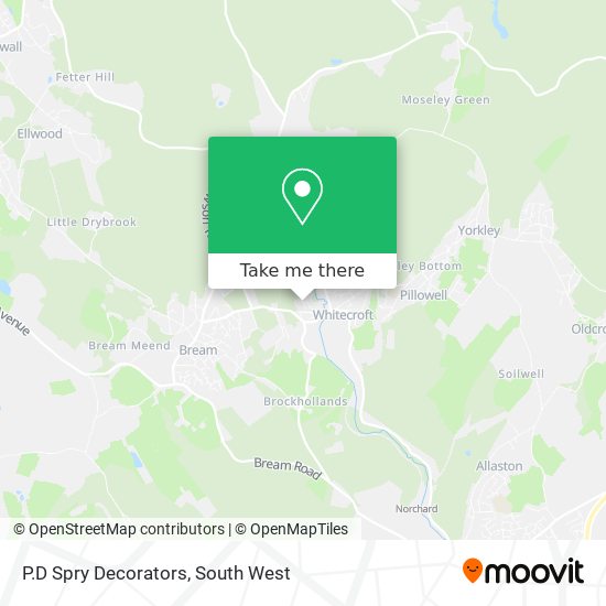 P.D Spry Decorators map