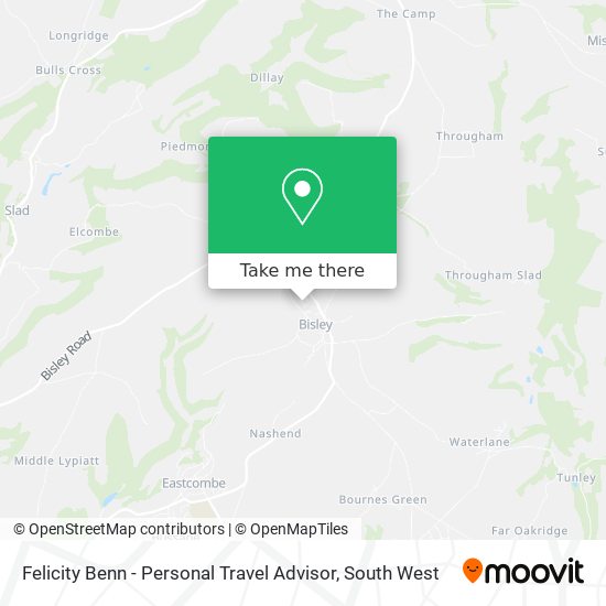 Felicity Benn - Personal Travel Advisor map