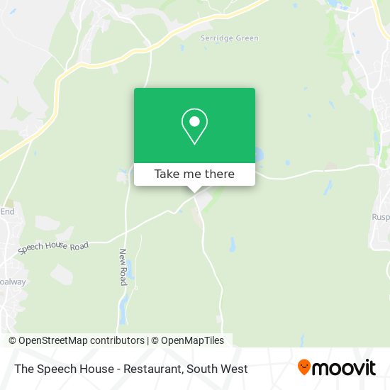 The Speech House - Restaurant map