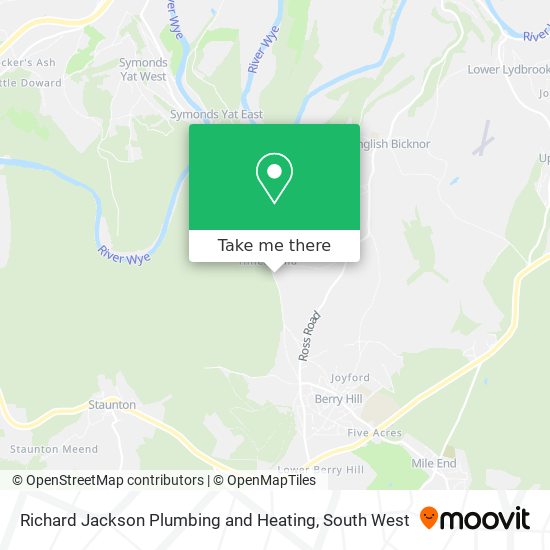 Richard Jackson Plumbing and Heating map