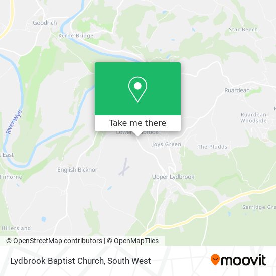 Lydbrook Baptist Church map