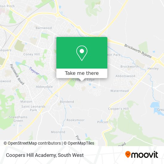 Coopers Hill Academy map