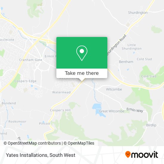 Yates Installations map