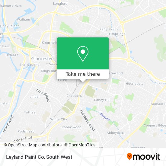 Leyland Paint Co map