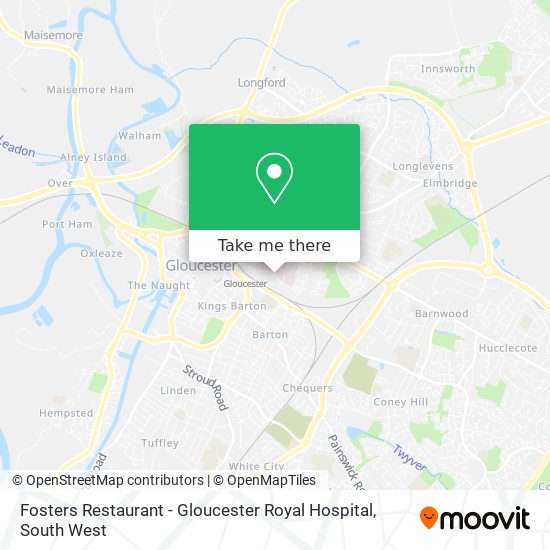 Fosters Restaurant - Gloucester Royal Hospital map