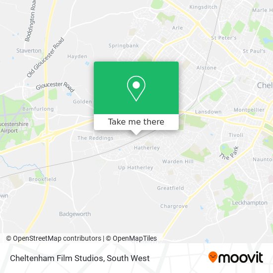 Cheltenham Film Studios map