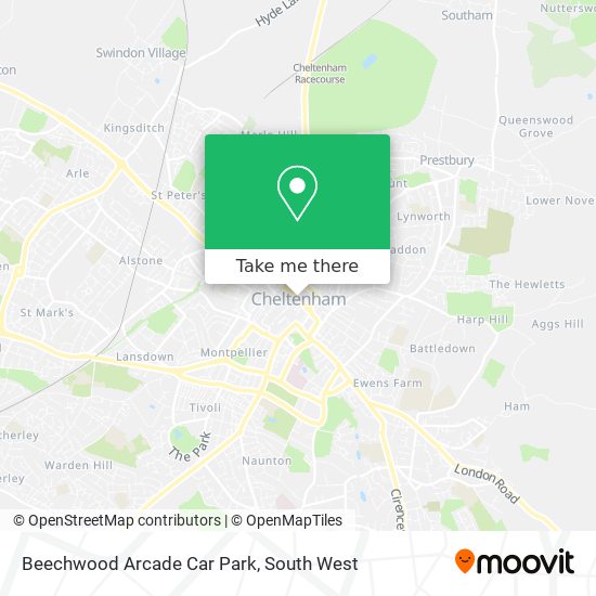 Beechwood Arcade Car Park map